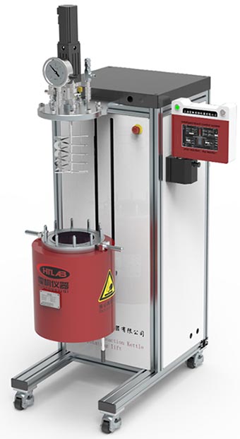 霍桐儀器自動升降反應(yīng)釜樣機圖例